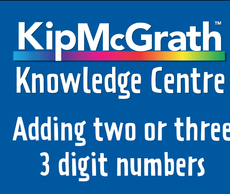 Adding two or three 3 digit numbers